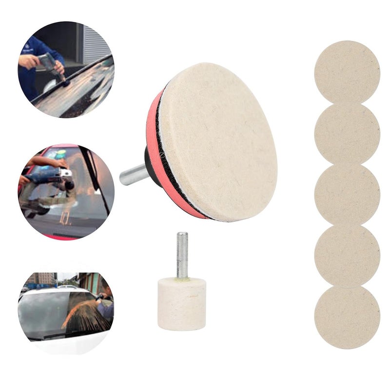 Espusta Car Glass Scratch Remover kit, 100g Cerium Oxide Powder Glass Polish and Wheels Set Polish Pads for Windshield Scratch Remove - Image 5